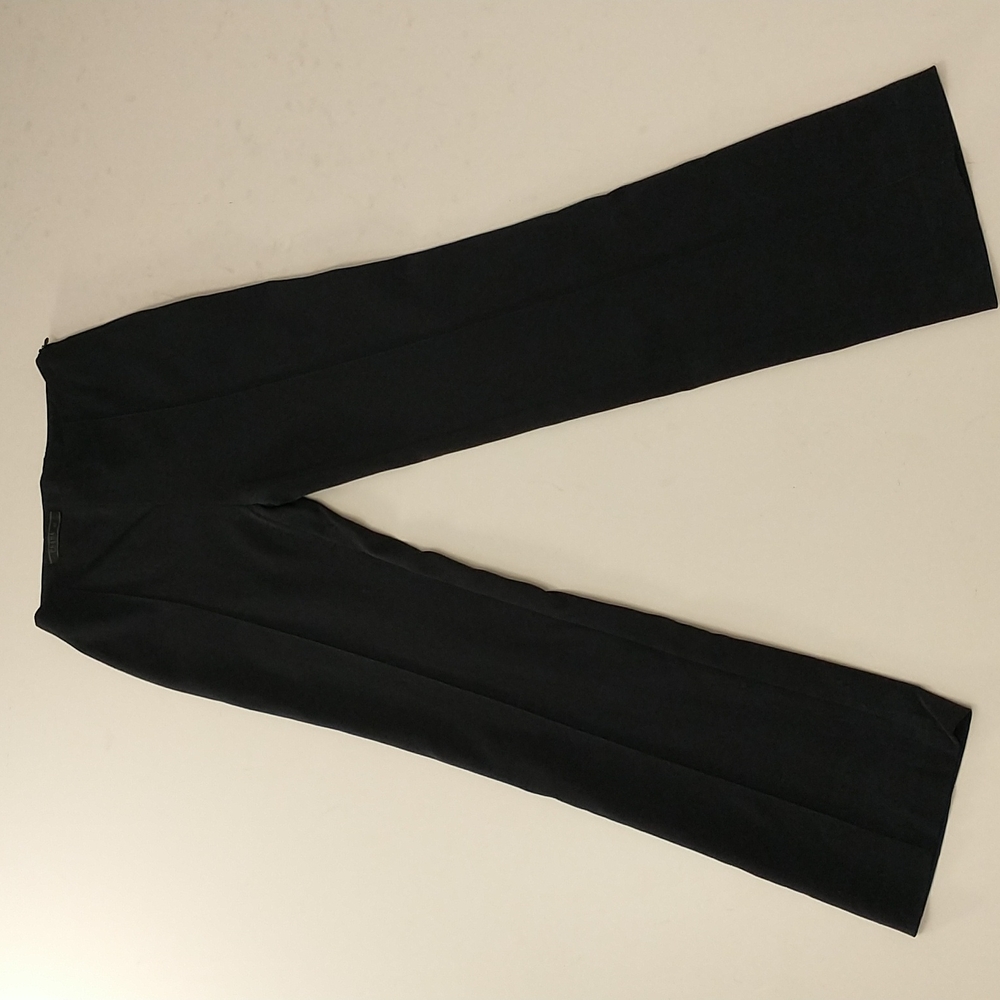 Prada Navy Stretch Pants Seamed Dark Blue sz  40 apx US 2/4 Classy Streamline
